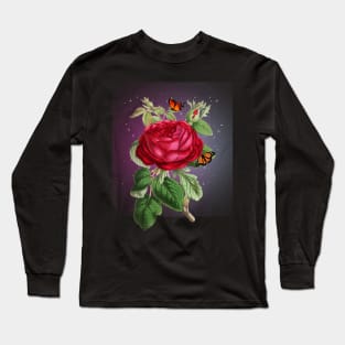 Single Red Rose Just For You Long Sleeve T-Shirt